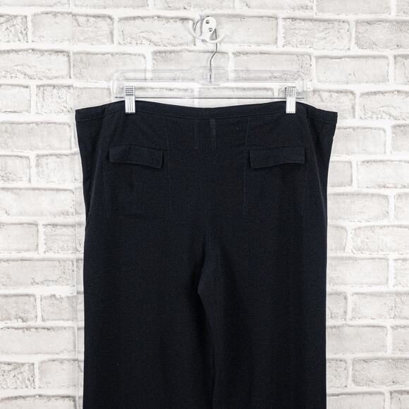 PIAZZA SEMPIONE Women's Drawstring Pants in Wool Navy Blue size 44IT 8US - Picture 6 of 9